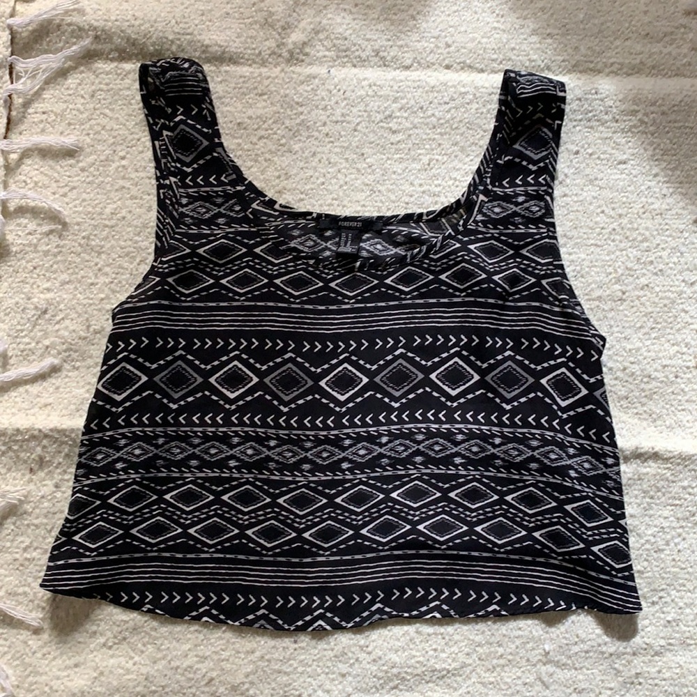Southwestern Print Crop Top